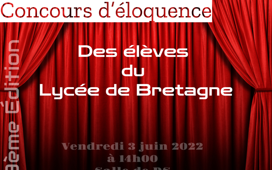 Concours d’éloquence au lycée de Bretagne