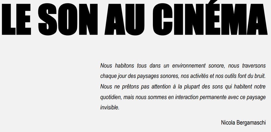 La création du paysage sonore : Atelier cinéma au collège avec Hervé Batteux